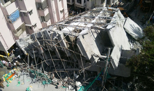 HSL Layout bengalore building colapse